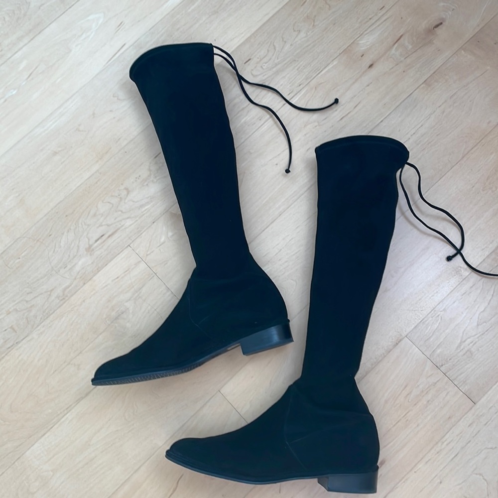 Stuart Weitzman stretch suede boots
